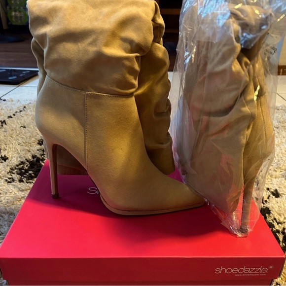 Shoe Dazzle Heeled Boots (Michea) - Picture 1 of 5